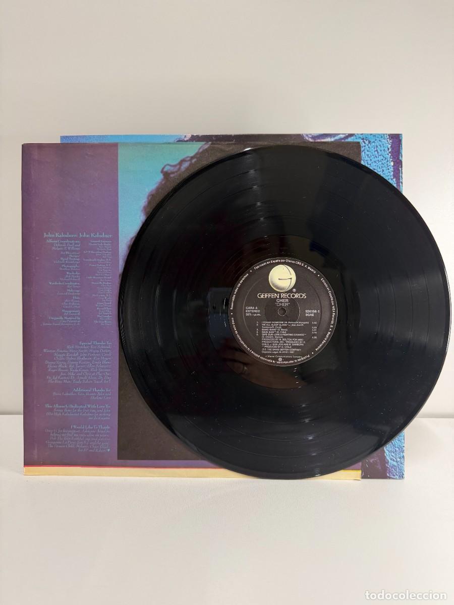 Discos de vinilo: CHER (LP) IDEM - A&Ntilde;O 1987 - ENCARTE CON LETRAS - Foto 3