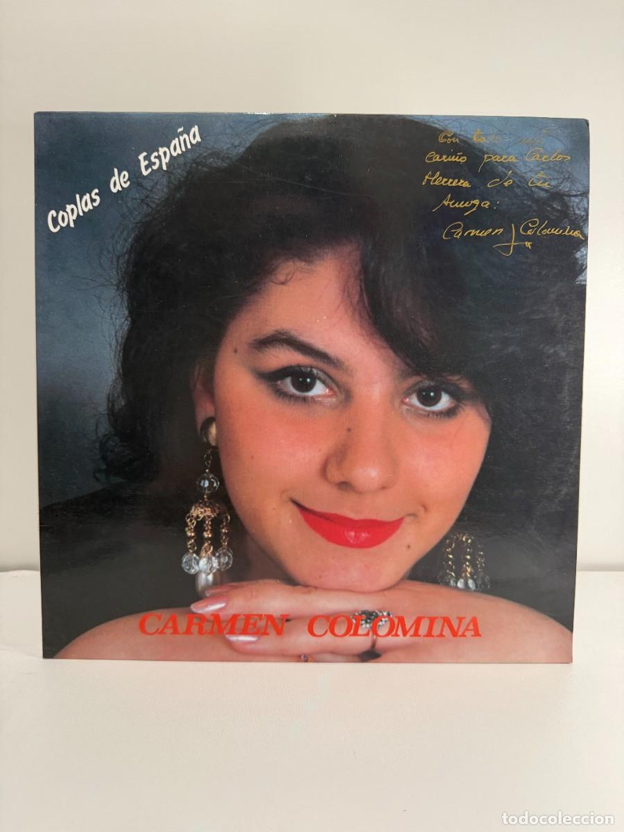 Discos de vinilo: CARMEN COLOMINA (LP) COPLAS DE ESPA&Ntilde;A - A&Ntilde;O 1991 - DEDICADO A CARLOS HERRERA