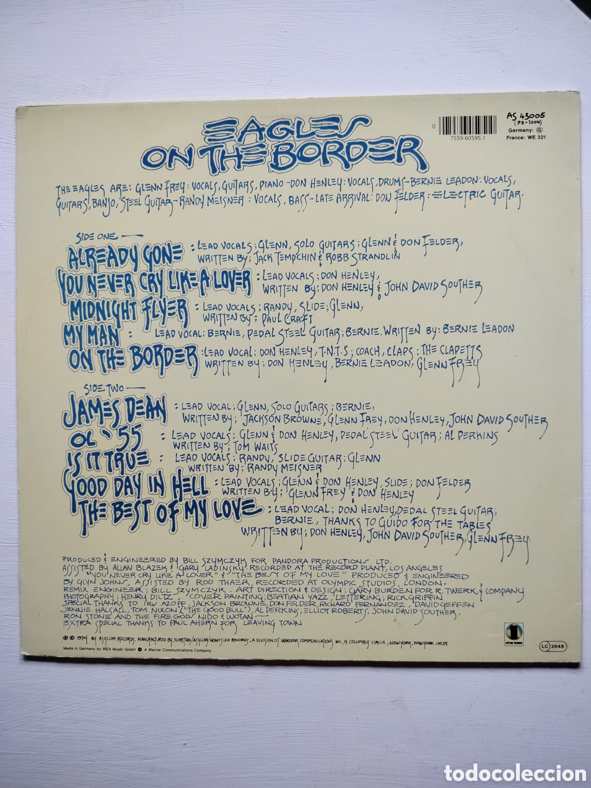 Discos de vinilo: Eagles LP On The Border - Foto 2