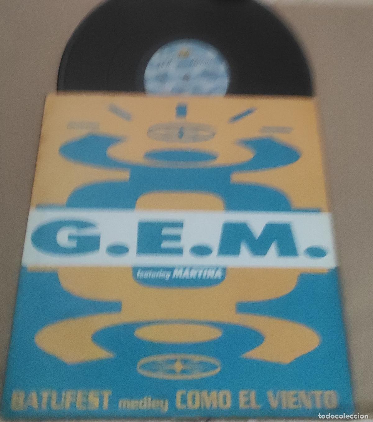 Discos de vinilo: G.E.M. Featuring Martina &ndash; Batufest Medley Como El Viento-MAXI-ESPA&Ntilde;A-