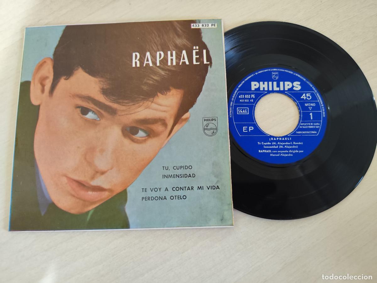 Discos de vinilo: RAPHAEL - TU CUPIDO EP 1962 UNICA EDICION CON LA CONTRAPORTADA CON LETRAS DE COLOR NEGRO