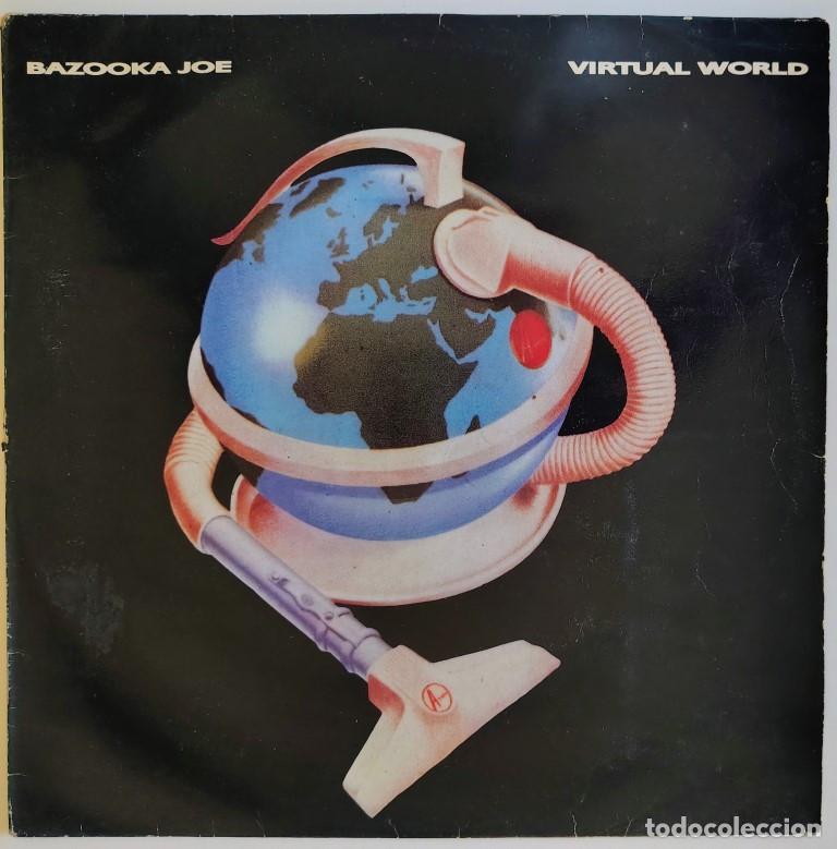 Discos de vinilo: Bazooka Joe. Virtual World. Play It Again Sam Records, Belgium 1990 LP + encarte