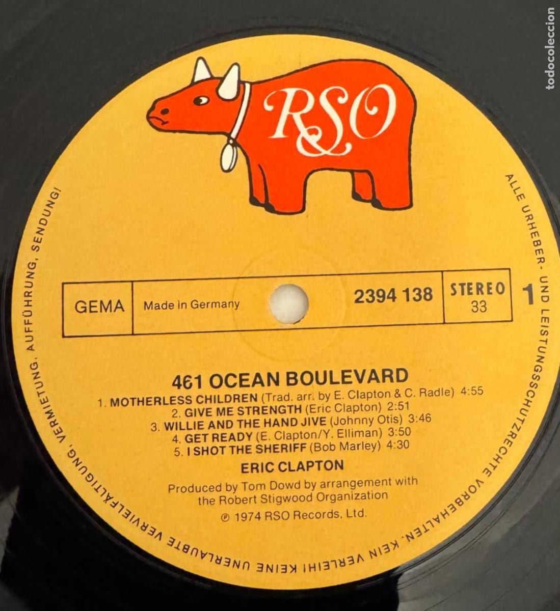 Discos de vinilo: eric clapton 33t 461 ocean boulevard EX - Foto 5