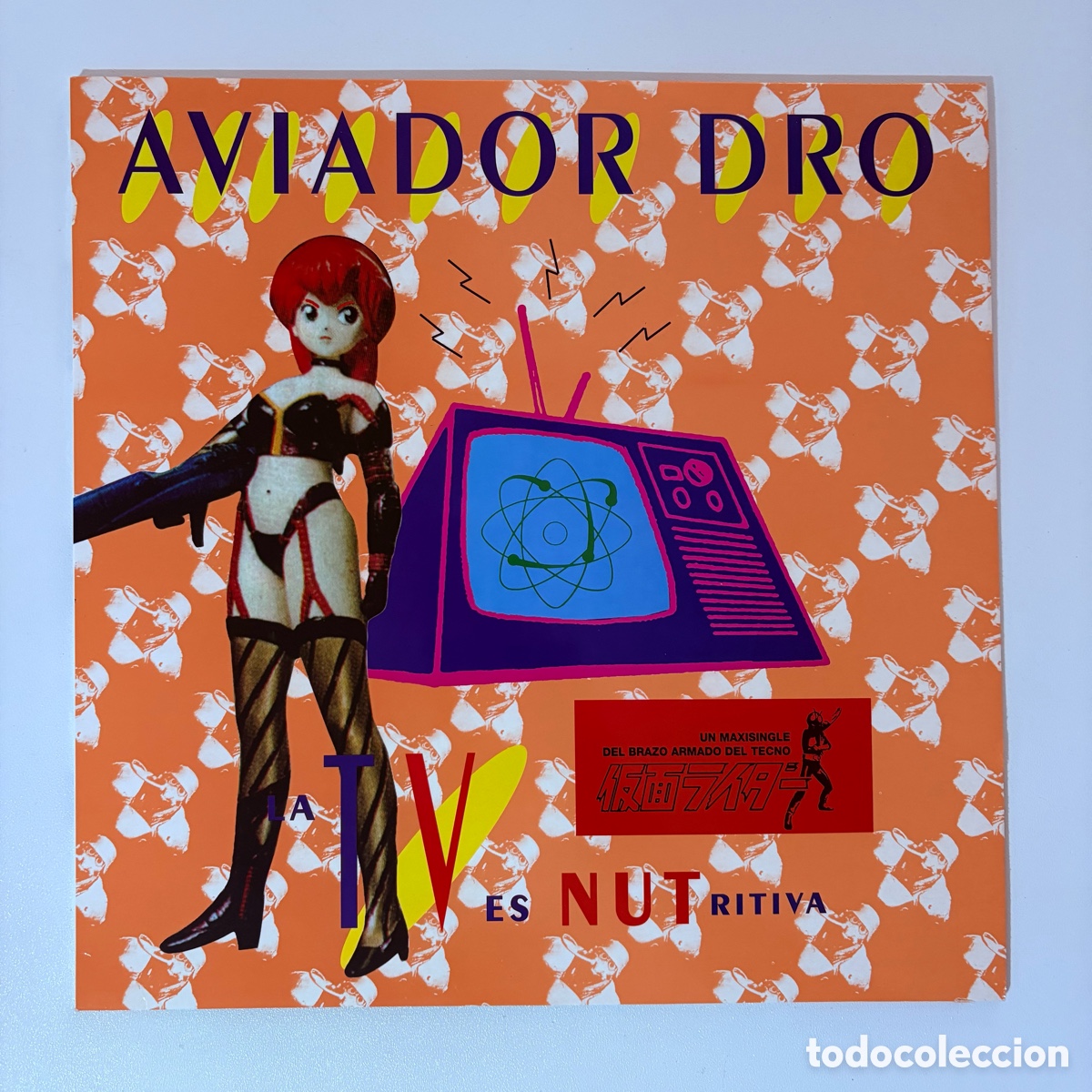 Discos de vinilo: maxi 12'' Aviador Dro &lrm;&ndash; La T.V. Es Nutritiva de 1994