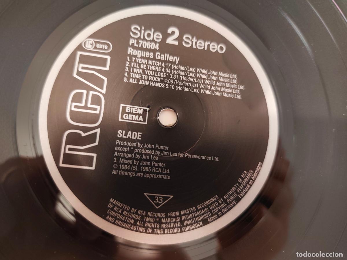 Discos de vinilo: Slade &lrm;&ndash; Rogues Gallery- (1985) LP disco vinilo - Foto 2