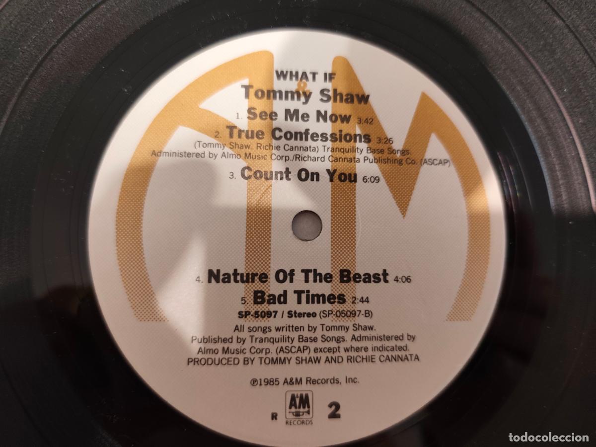 Discos de vinilo: Tommy Shaw &lrm;&ndash; What If- (1985) LP disco vinilo - Foto 2