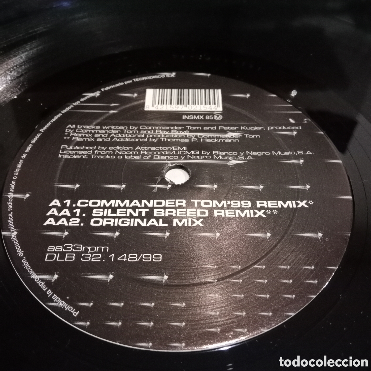 Discos de vinilo: COMMANDER TOM - ARE AM EYE 99 - MAXI-SINGLE 12&rdquo; - Foto 5