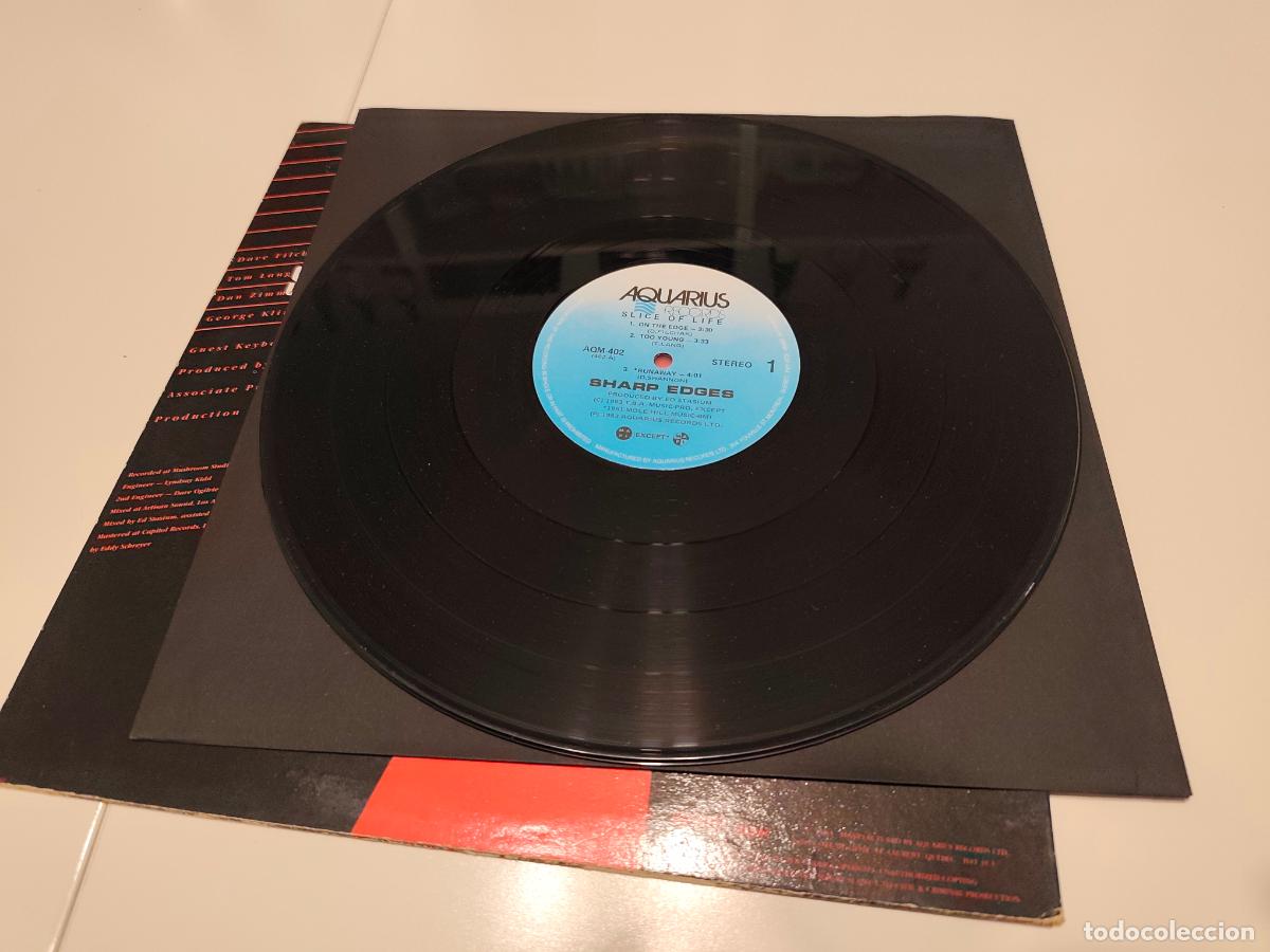 Discos de vinilo: Sharp Edges &lrm;&ndash; Slice Of Life- (1983) LP disco vinilo - Foto 5