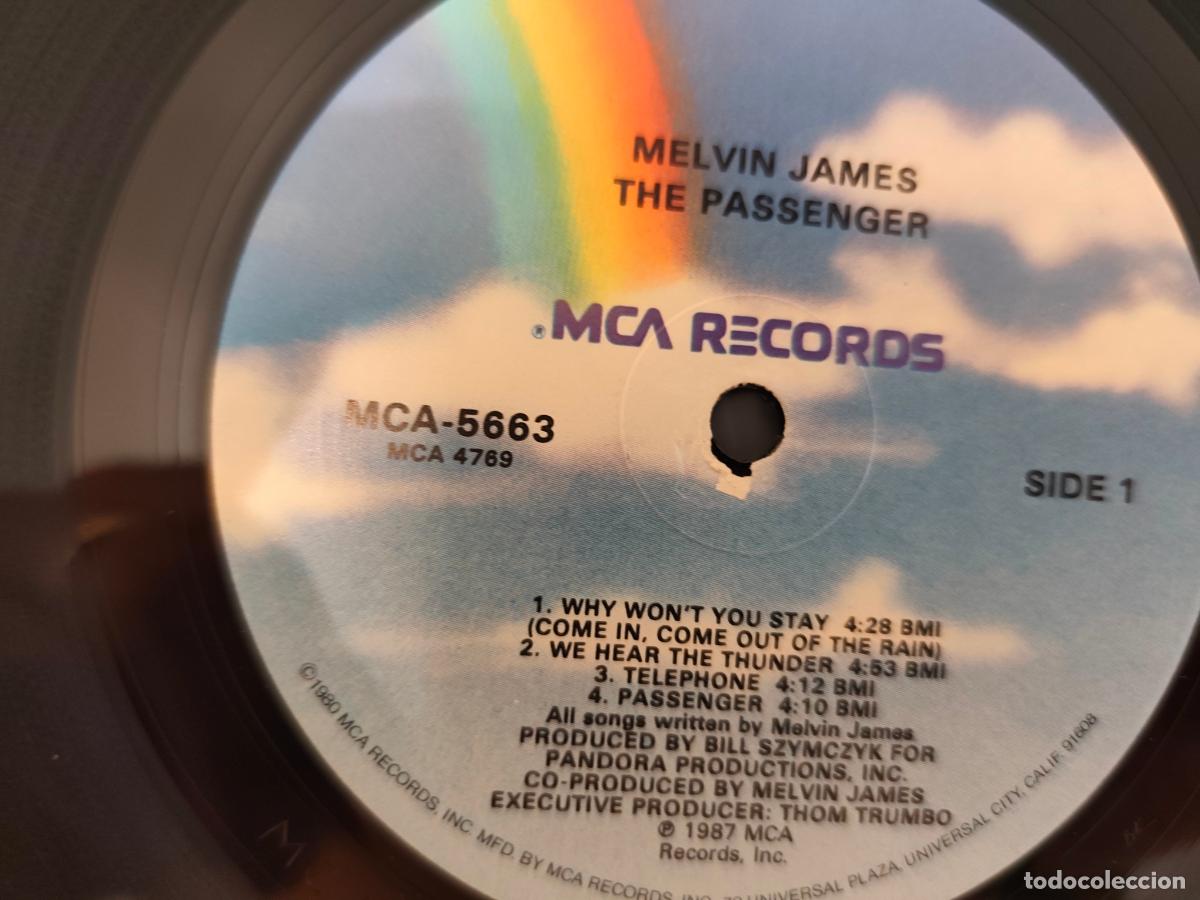 Discos de vinilo: Melvin James &lrm;&ndash; The Passenger- (1987) LP disco vinilo - Foto 3