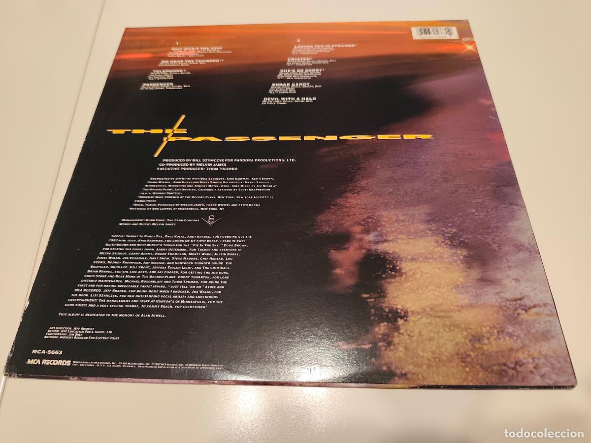 Discos de vinilo: Melvin James &lrm;&ndash; The Passenger- (1987) LP disco vinilo - Foto 7