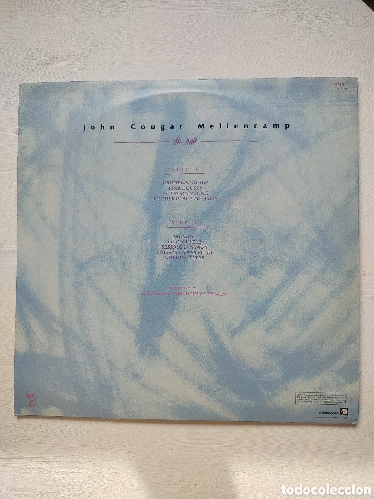 Discos de vinilo: John Cougar Mellencamp LP UK - Foto 2