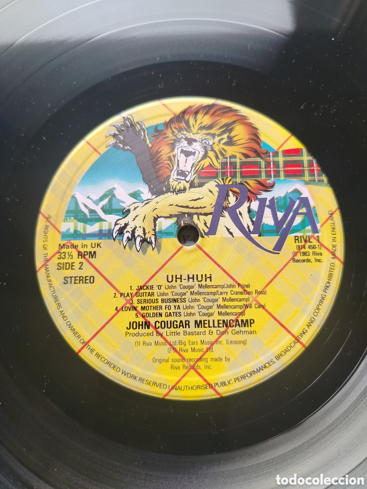 Discos de vinilo: John Cougar Mellencamp LP UK - Foto 3