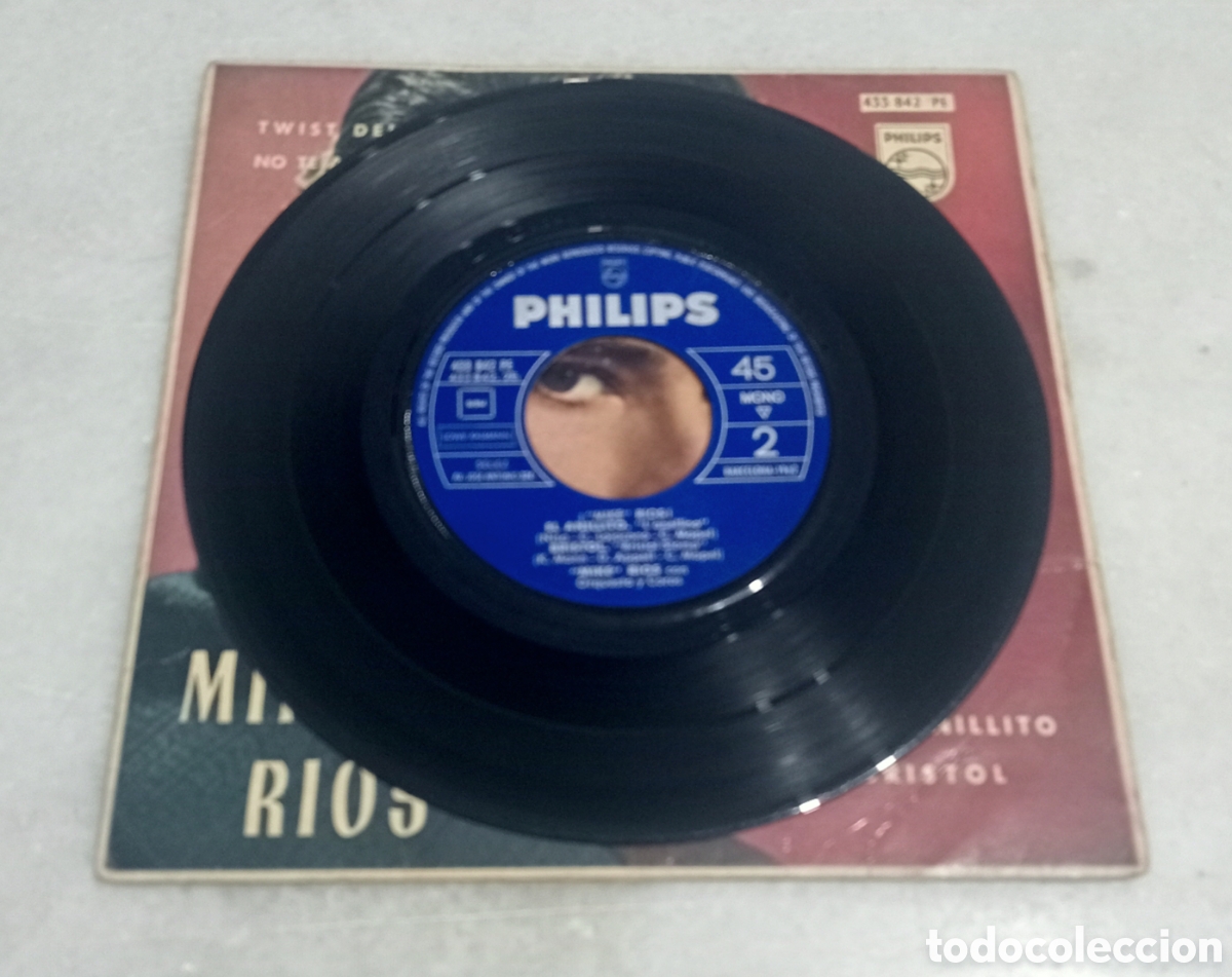 Discos de vinilo: Single vinilo Mike R&iacute;os 1962 - Foto 3