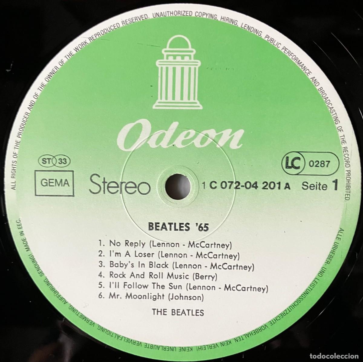Discos de vinilo: BEATLES&acute; 65, LP edic Germany 1981 stereo - Foto 2
