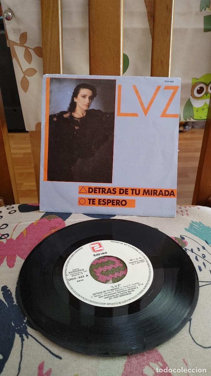 Discos de vinilo: LUZ-SINGLE DETRAS DE TU MIRADA - Foto 1