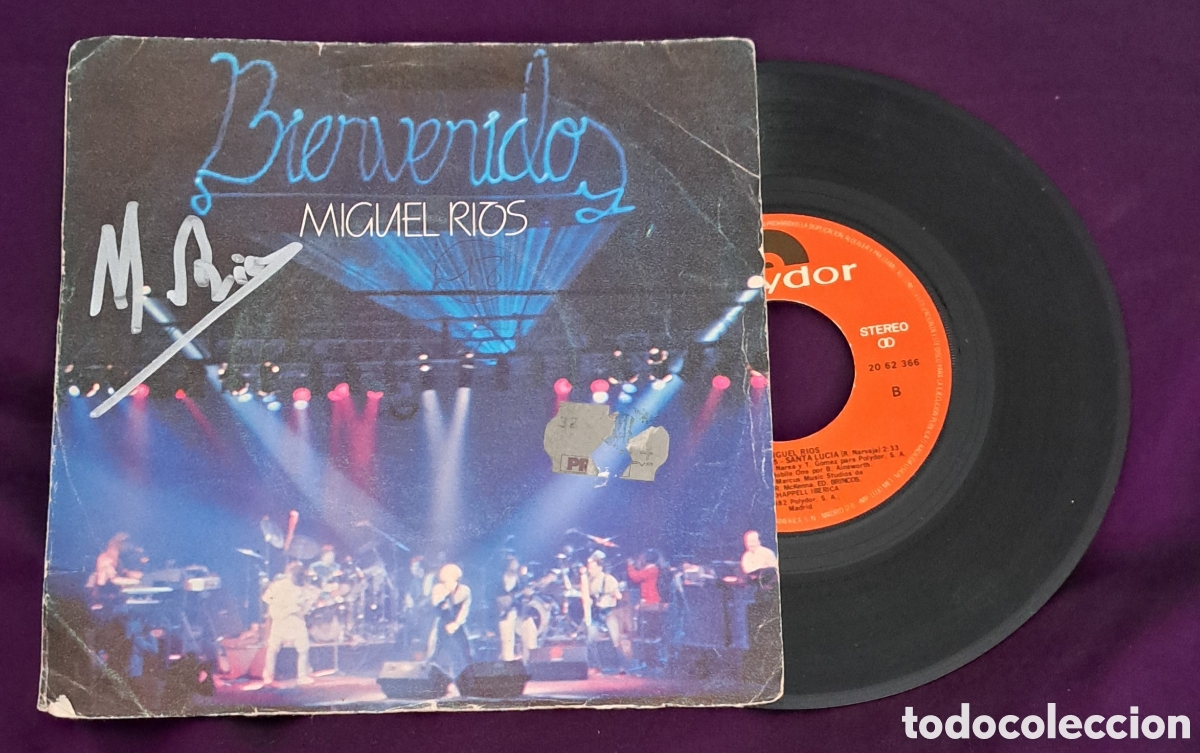 Discos de vinilo: MIGUEL RIOS SINGLE (FIRMADO) - Foto 2