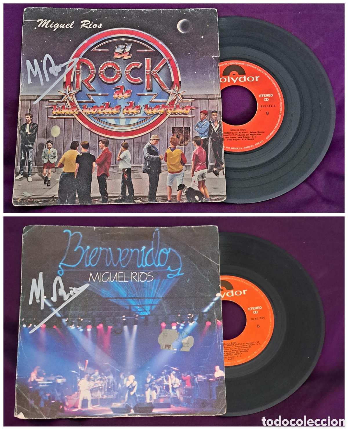 Discos de vinilo: MIGUEL RIOS SINGLE (FIRMADO)