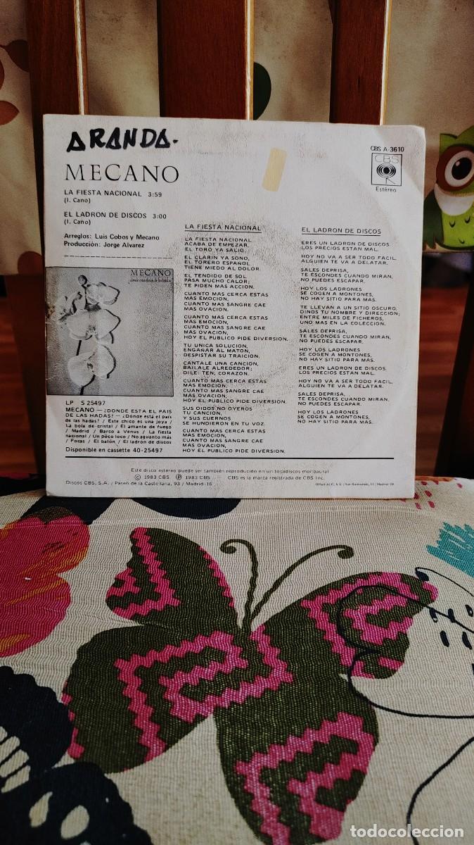 Discos de vinilo: MECANO-SINGLE LA FIESTA NACIONAL - Foto 2