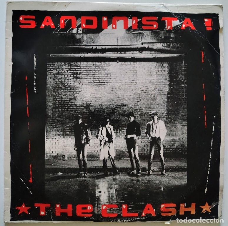 Discos de vinilo: The Clash. Sandinista. CBS, Spain 1980 (3 LP's) reissue 1989