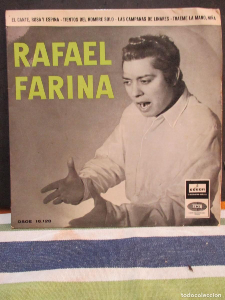 Vinyl-Schallplatten: 958- Vinilo EP Rafael Farina &ndash; El Cante, Rosa y Espina (1958) Ode&oacute;n DSOE 16.128