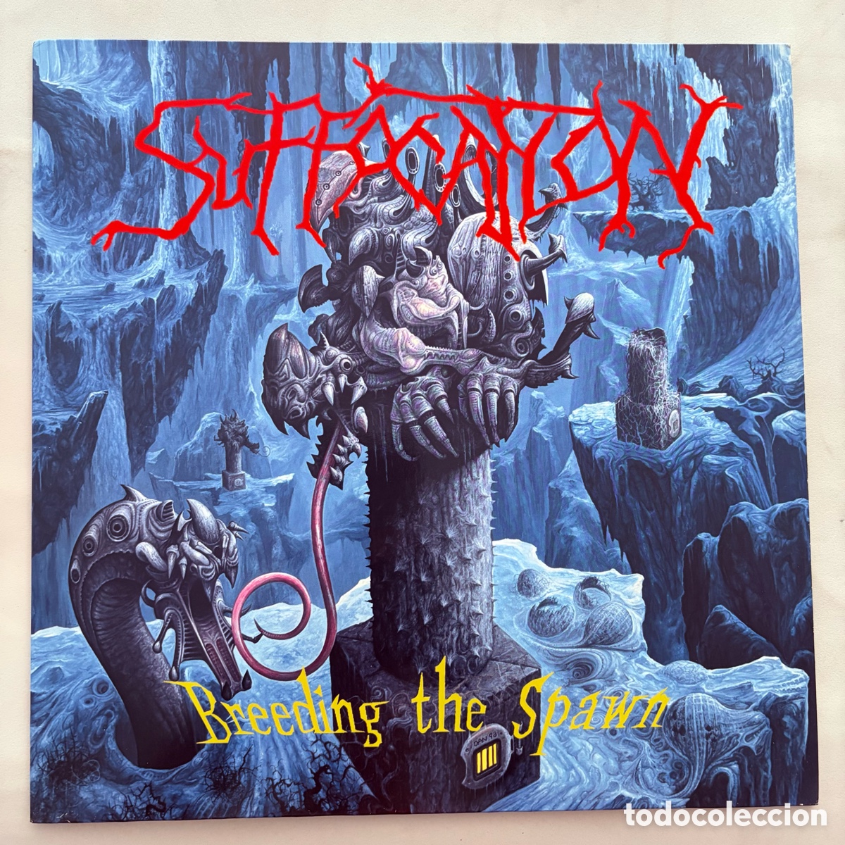 Discos de vinilo: lp Suffocation &ndash; Breeding The Spawn edicion holandesa de 1993 - Foto 1