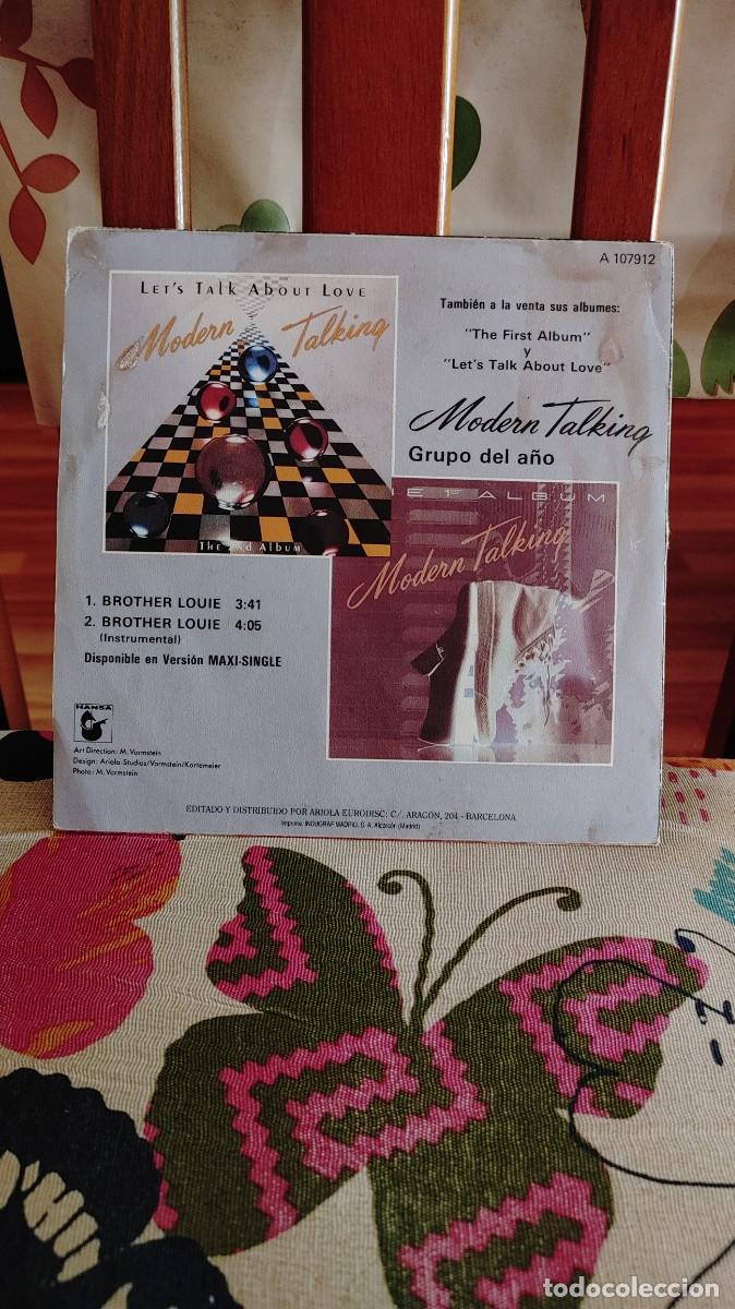 Discos de vinilo: MODERN TALKING-SINGLE BROTHER LOUIE - Foto 2