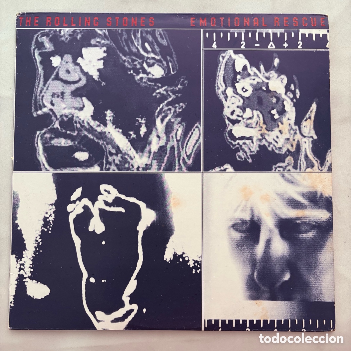Discos de vinilo: lp The Rolling Stones &lrm;&ndash; Emotional Rescue = Rescate Emocional edicion espa&ntilde;ola de 1980