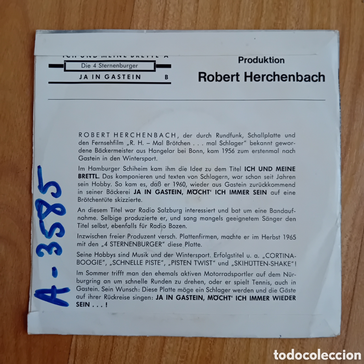 Discos de vinilo: ROBERT HERCHENBACH. JA IN GASTEIN - Foto 2