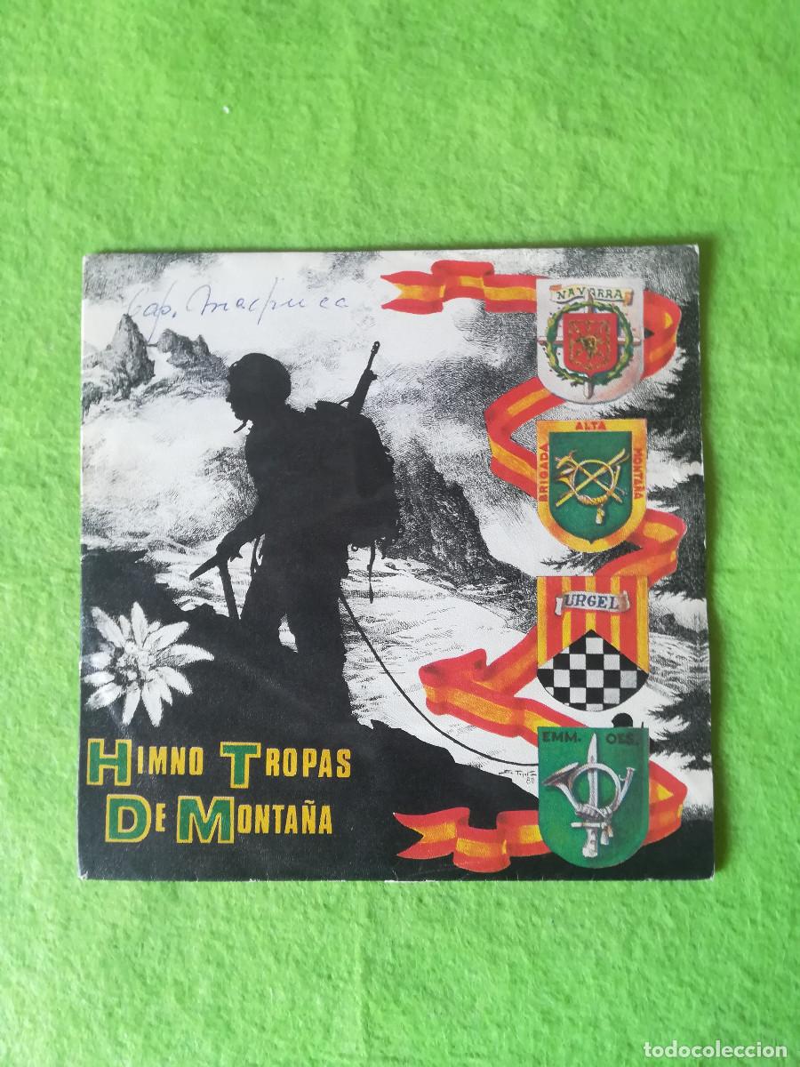 Discos de vinilo: Single antiguo himno tropas de monta&ntilde;a bcd 1980