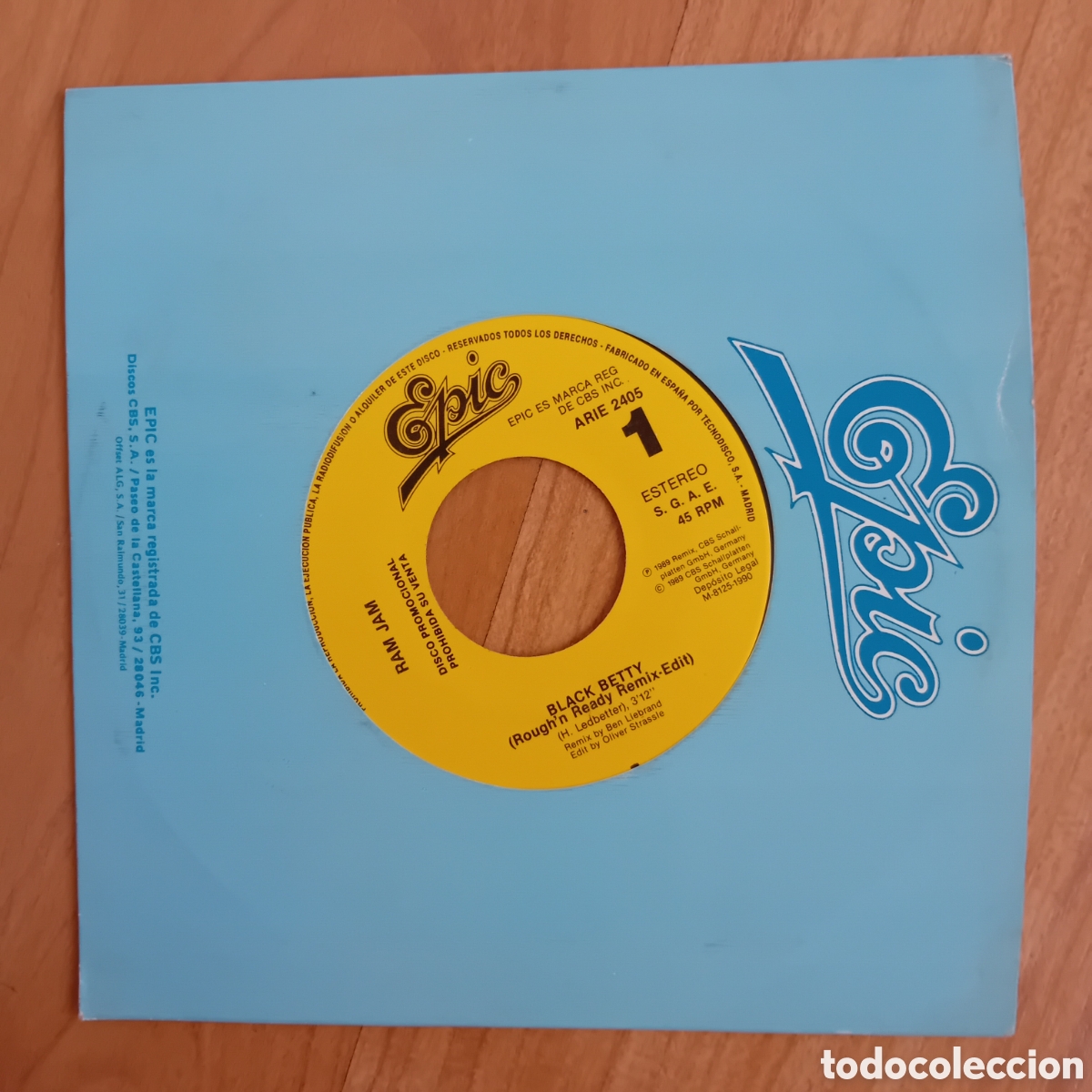 Discos de vinilo: RAM JAM. BLACK BETTY - Foto 1