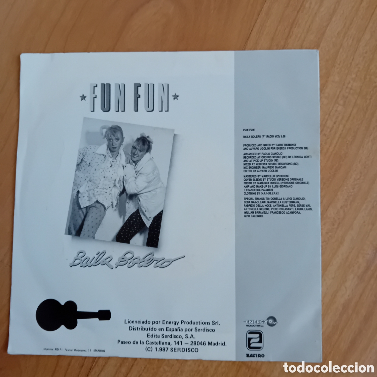 Discos de vinilo: FUN FUN. BAILA BOLERO - Foto 2