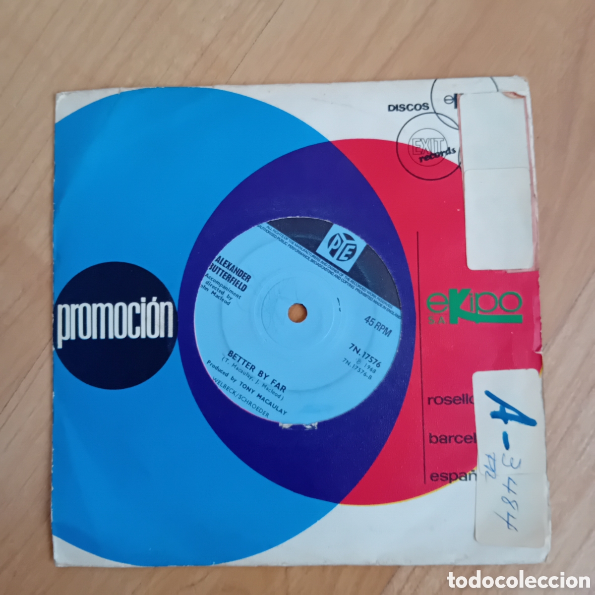 Discos de vinilo: ALEXANDER BUTTERFIELD. JUST TIL TOMORROW. BETTER BY FAR
