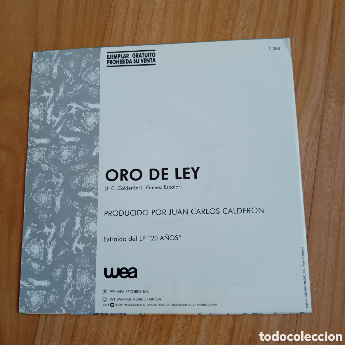 Discos de vinilo: LUIS MIGUEL. ORO DE LEY. - Foto 2