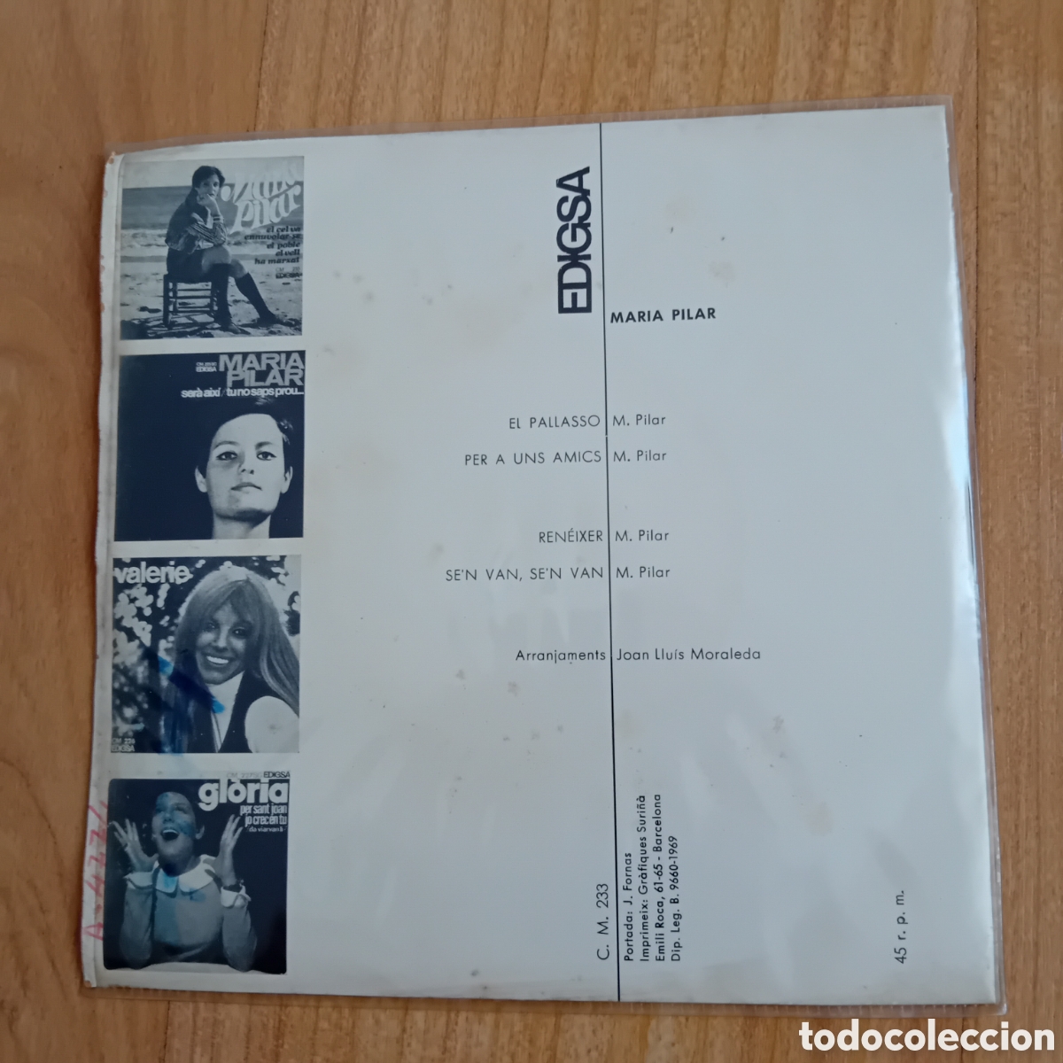 Discos de vinilo: MARIA PILAR. EL PALLASSO - Foto 2
