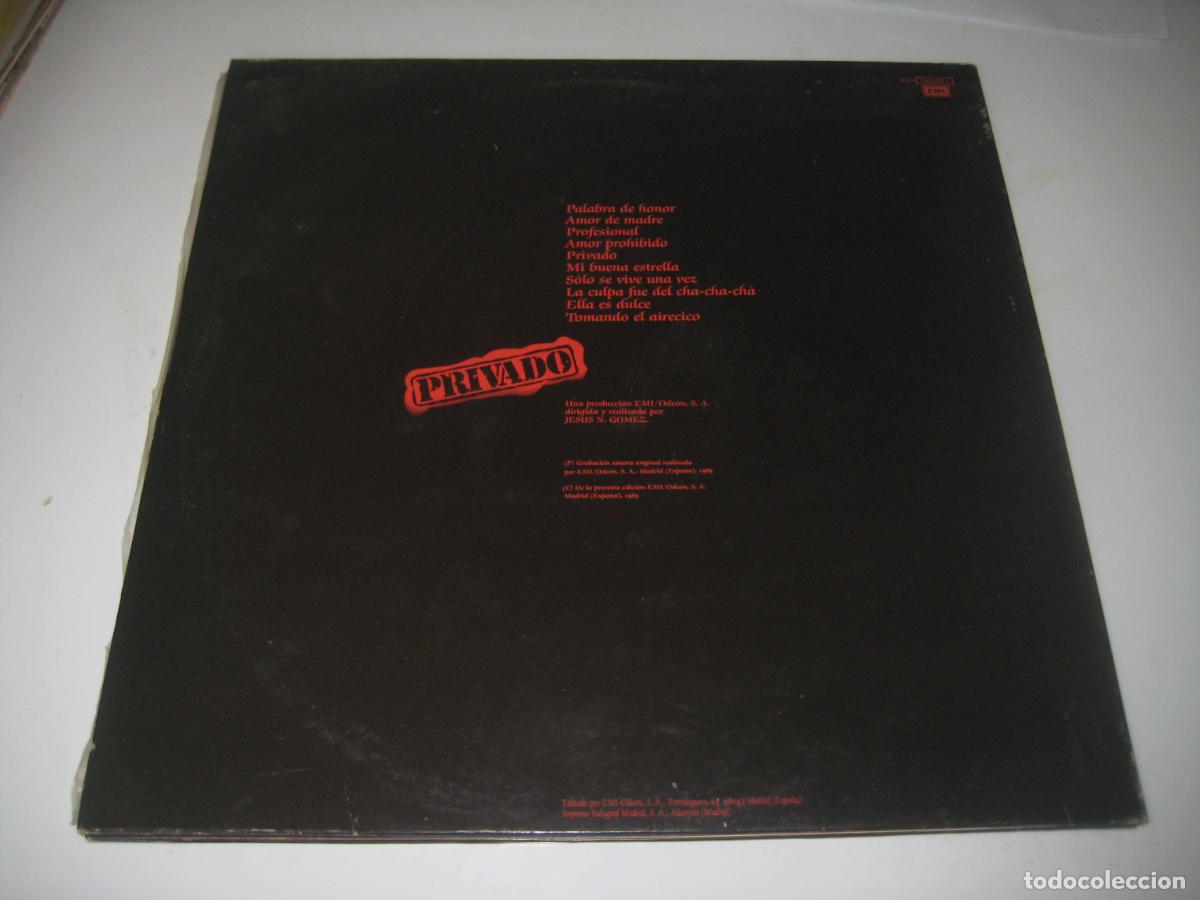 Discos de vinilo: Gabinete Caligari - Privado LP - Foto 2