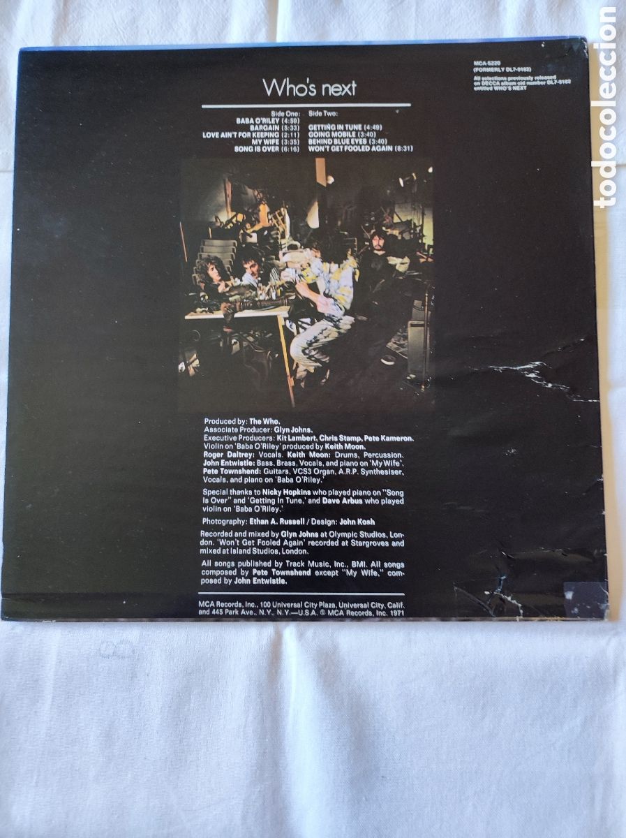 Discos de vinilo: THE WHO - WHOS NEXT - Foto 2