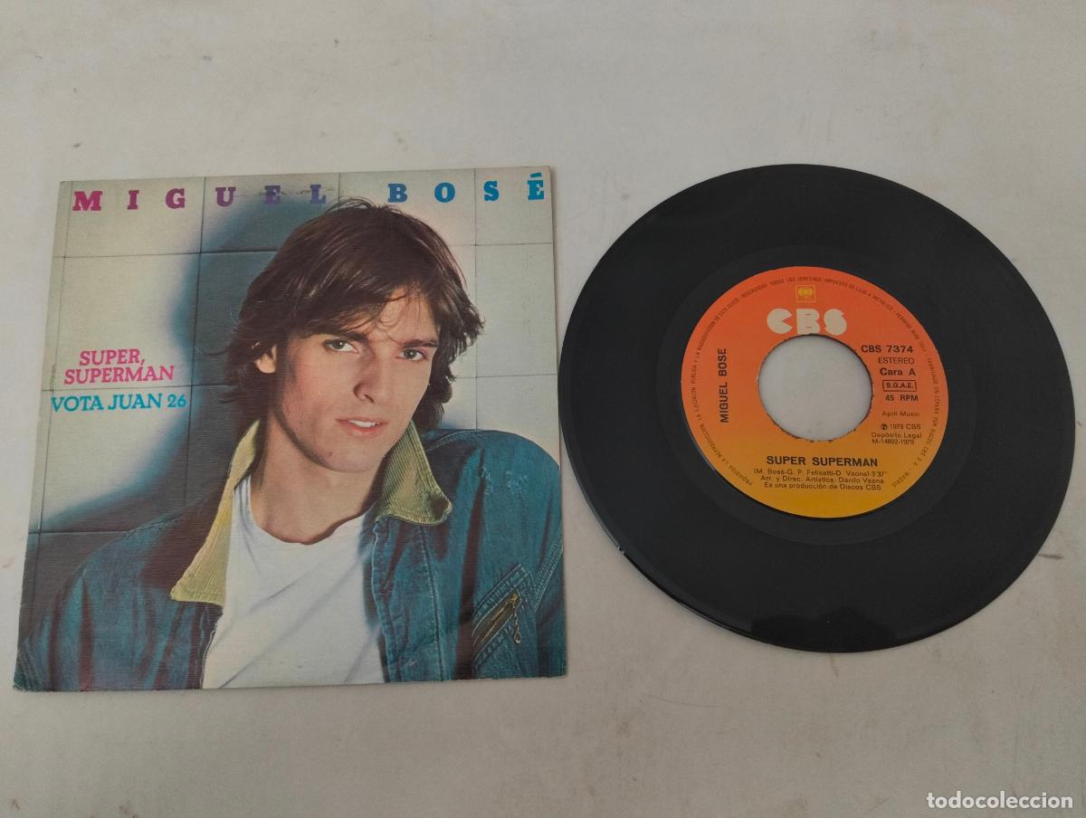 Discos de vinilo: DISCO SINGLE, MIGUEL BOSE, SUPER, SUPERMAN - Foto 1