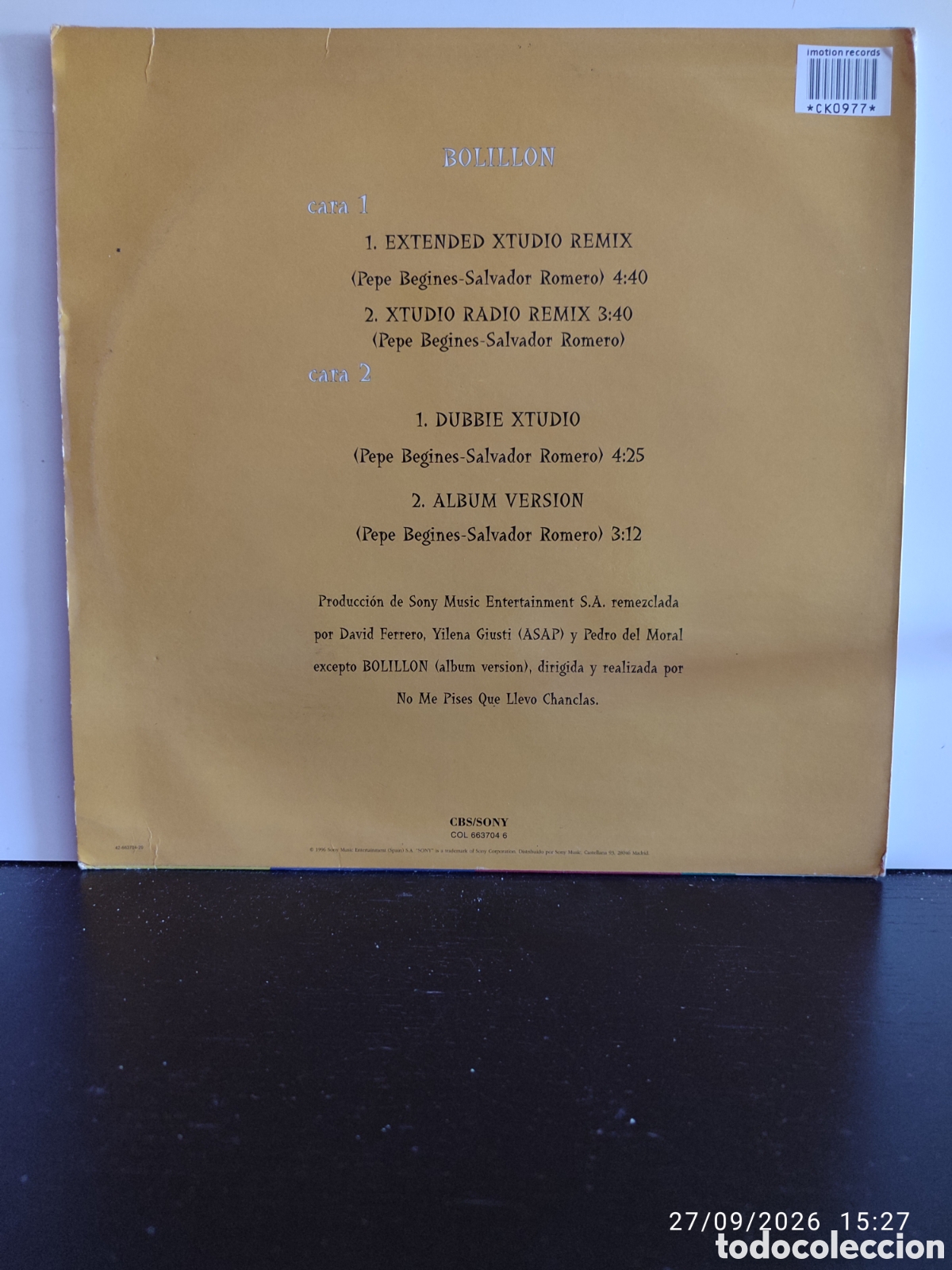Discos de vinilo: Disco de vinilo CK0977 - Foto 2