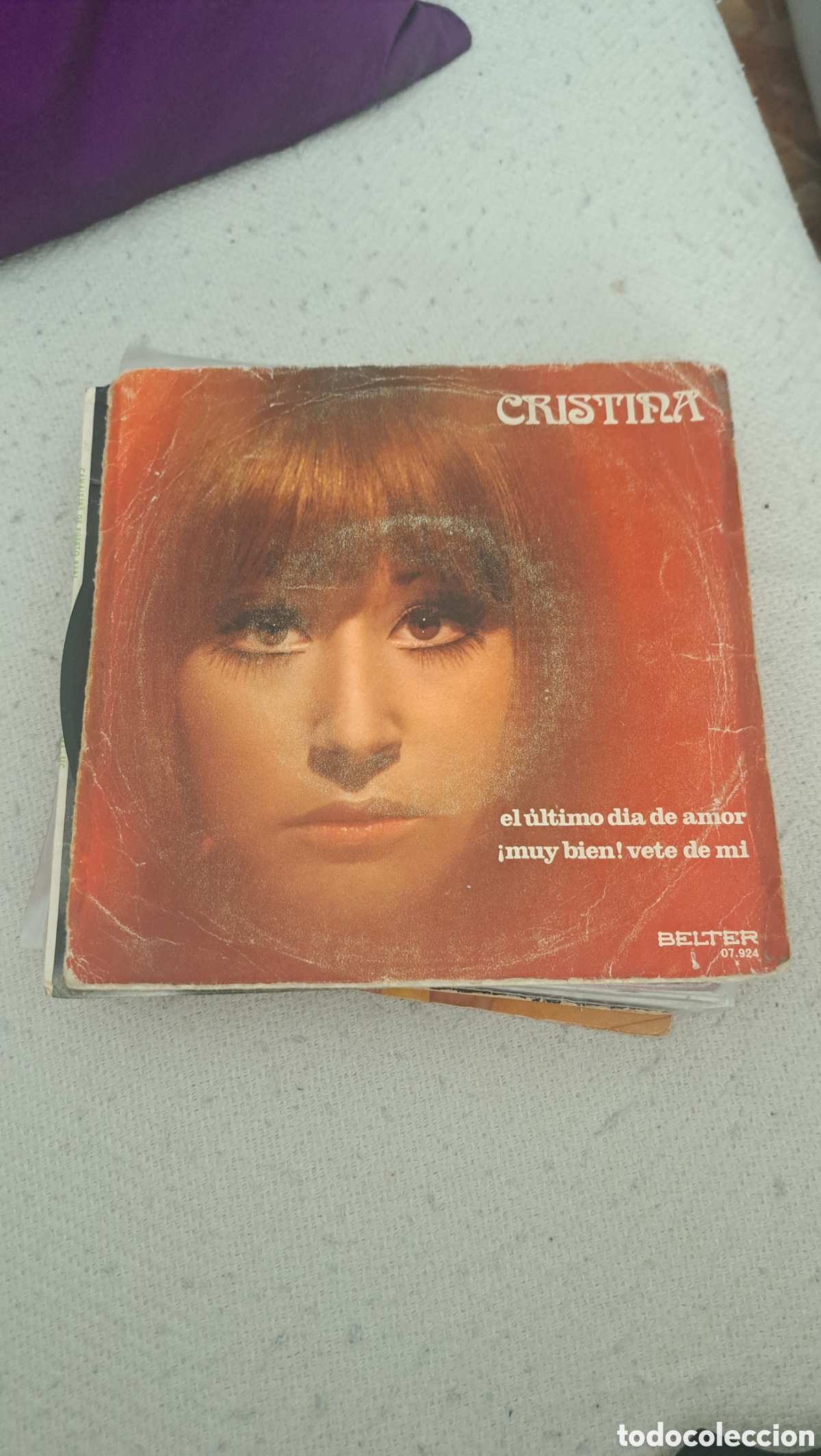 Discos de vinilo: Cristina el ultimo dia de amor - Foto 1