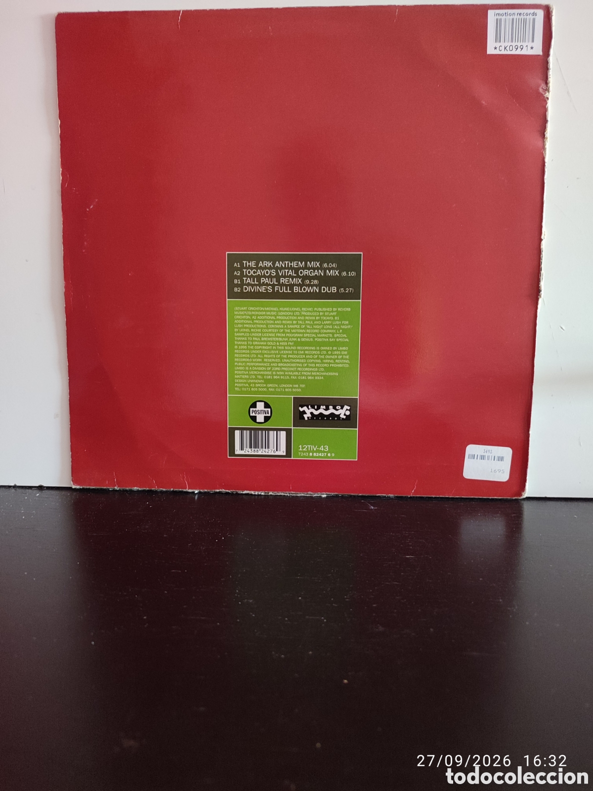 Discos de vinilo: Disco de vinilo CK0991 - Foto 2