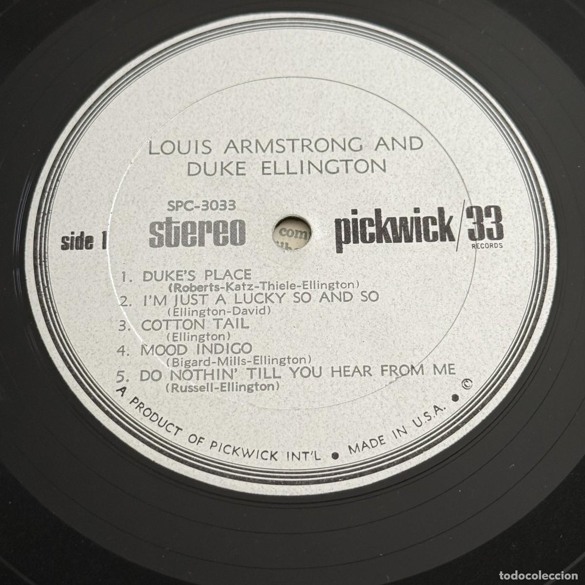 Discos de vinilo: Louis Armstrong & Duke Ellington LP Vinilo - Foto 3
