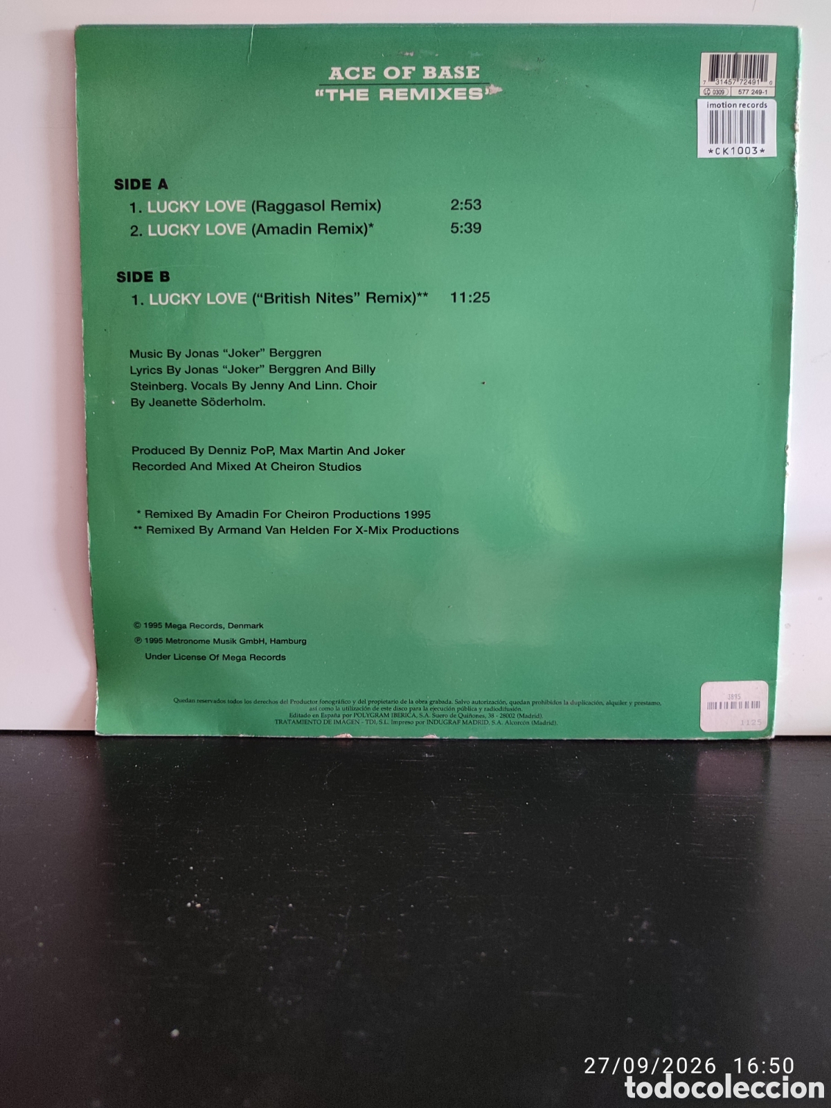 Discos de vinilo: Disco de vinilo CK1003 - Foto 2