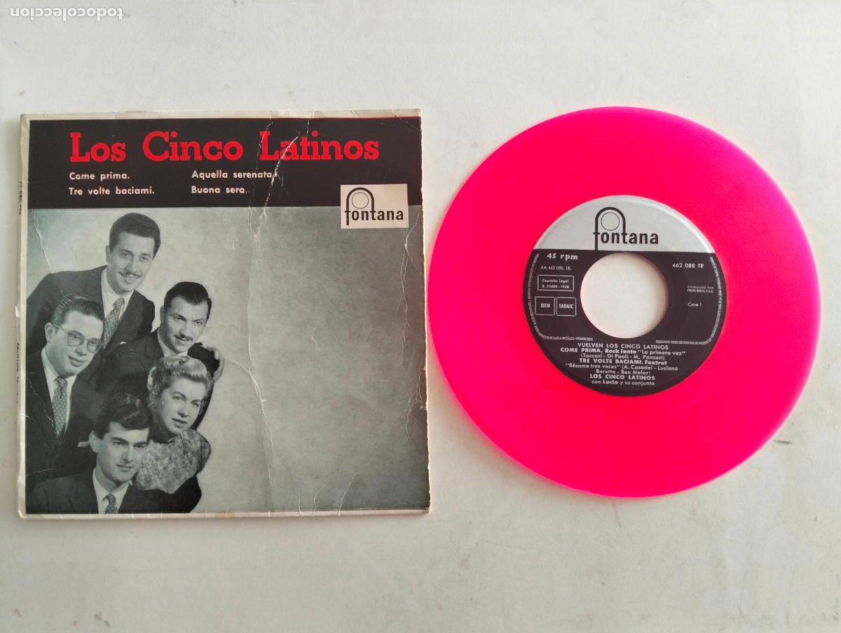 Discos de vinilo: DISCO SINGLE, LOS CINCO LATINOS, COME PRIMA - Foto 1