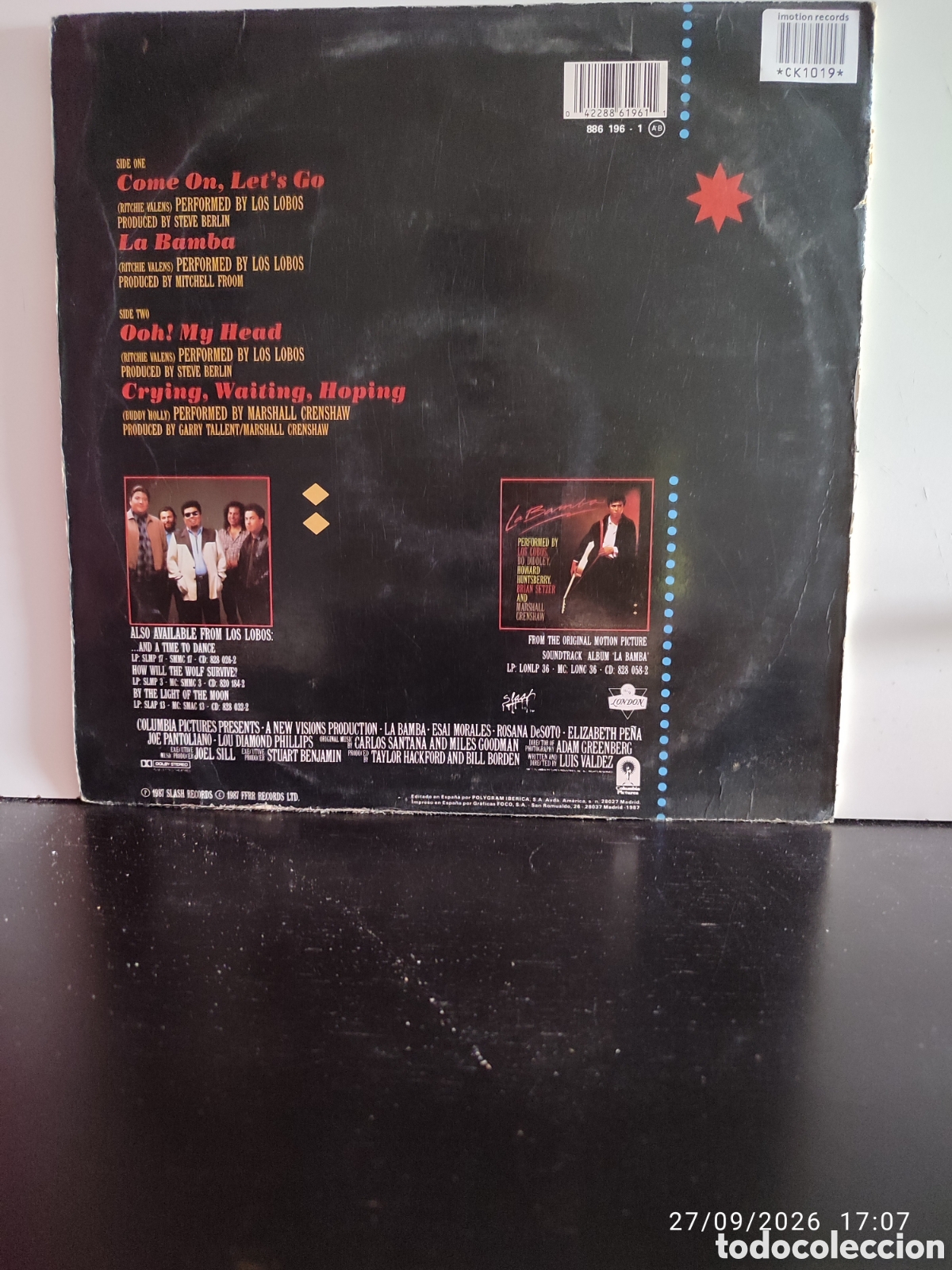 Discos de vinilo: Disco de vinilo CK1019 - Foto 2