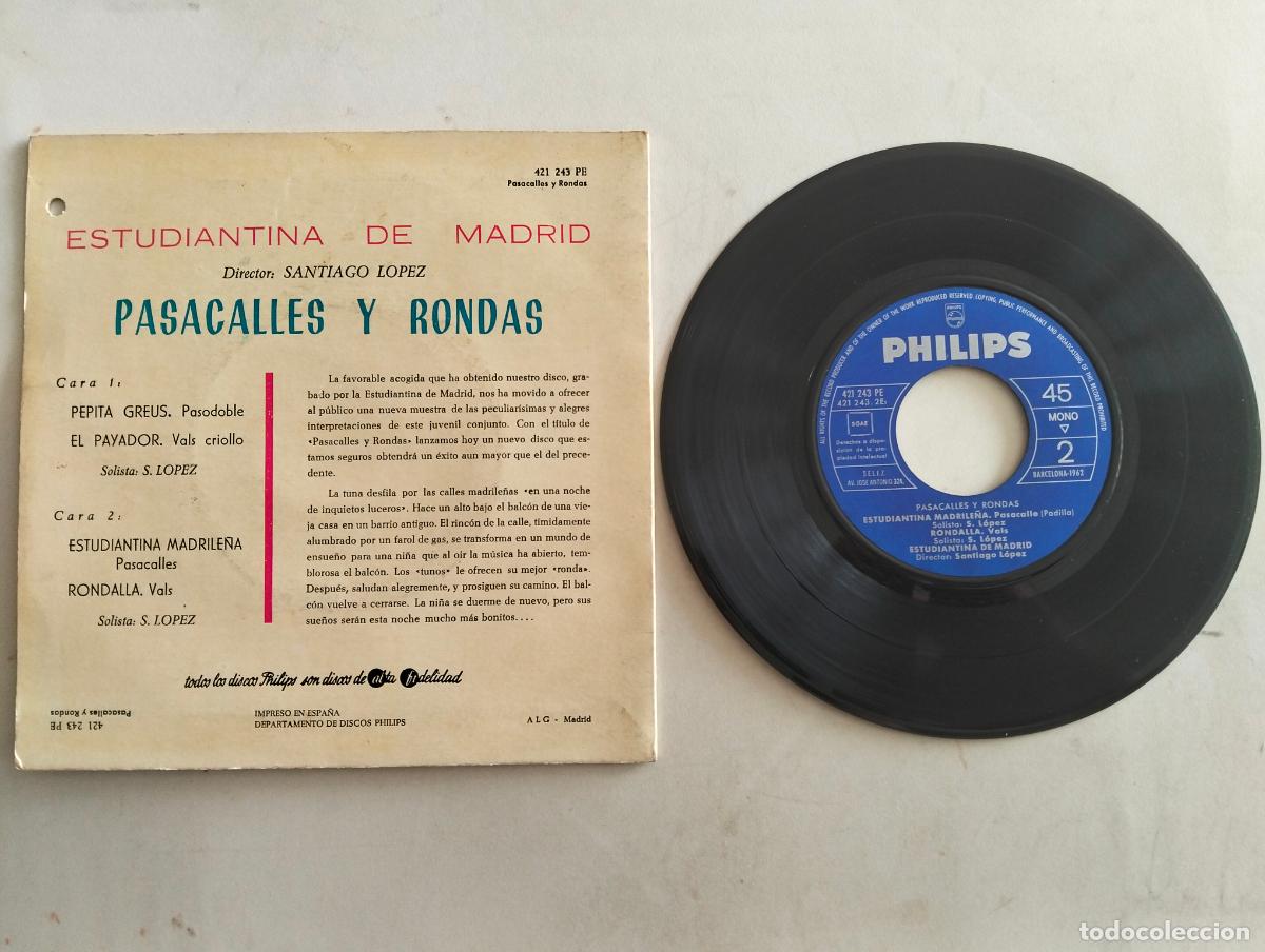 Discos de vinilo: DISCO SINGLE, PASACALLES Y RONDAS - Foto 2