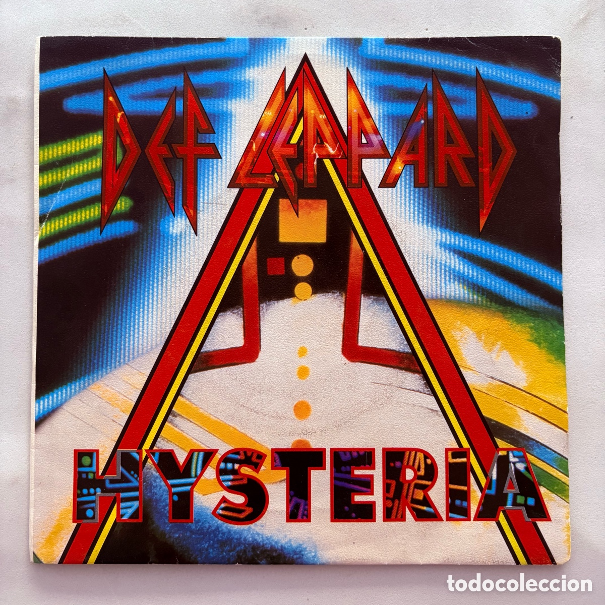 Discos de vinilo: single 7'' Def Leppard &lrm;&ndash; Hysteria edicion espa&ntilde;ola de 1987