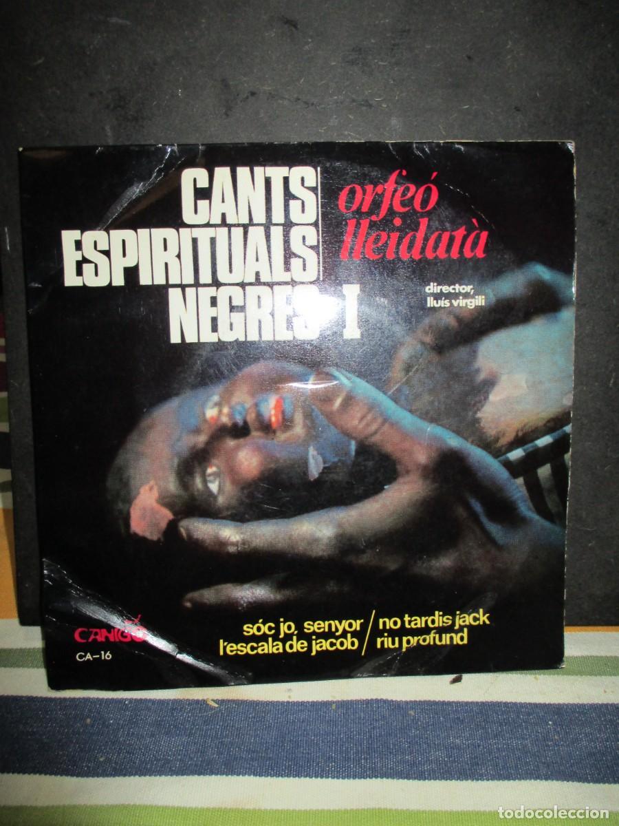Vinyl-Schallplatten: 963- Vinilo EP Cants Espirituals Negres I - Orfe&oacute; Lleidat&agrave; (1967) - Muy Buen Estado