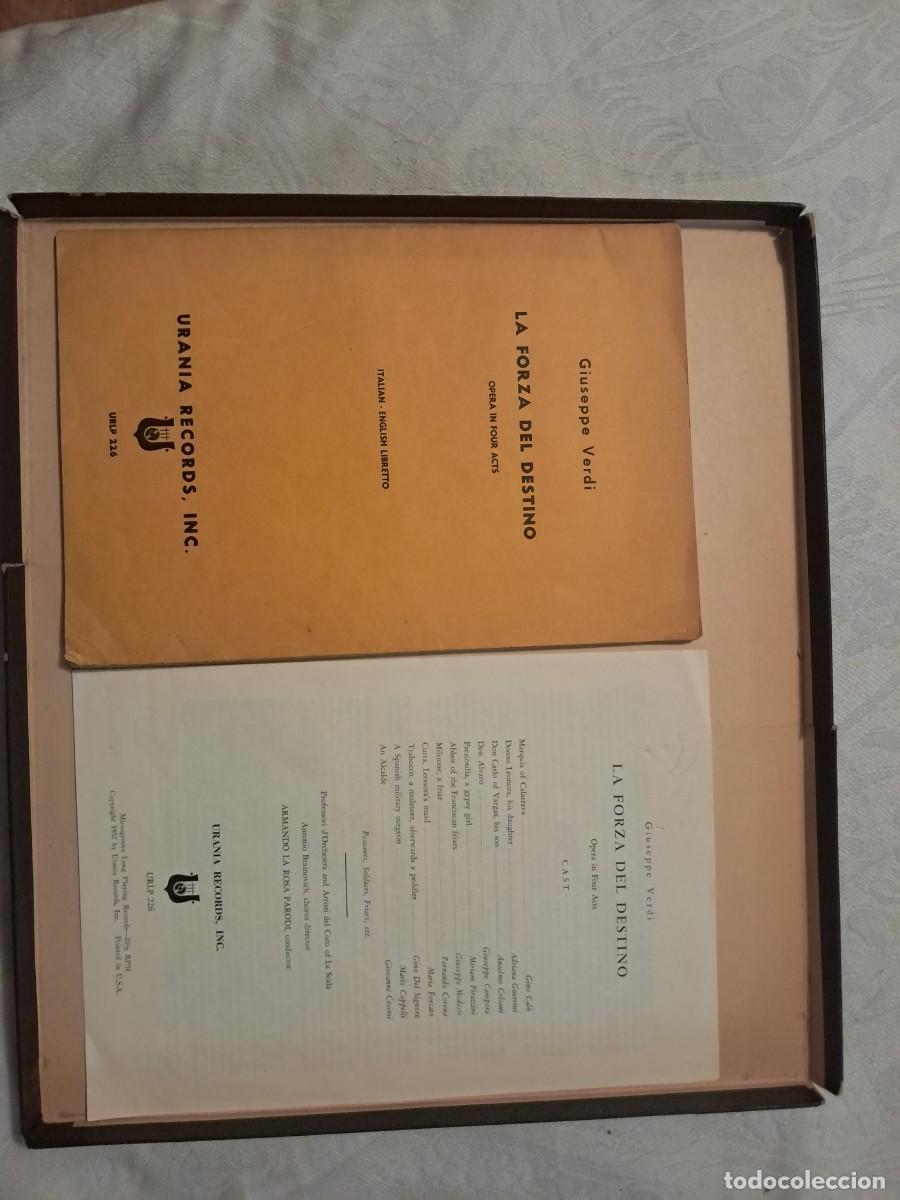 Discos de vinilo: 3 LPs La Forza del destino, Verdi - Foto 3