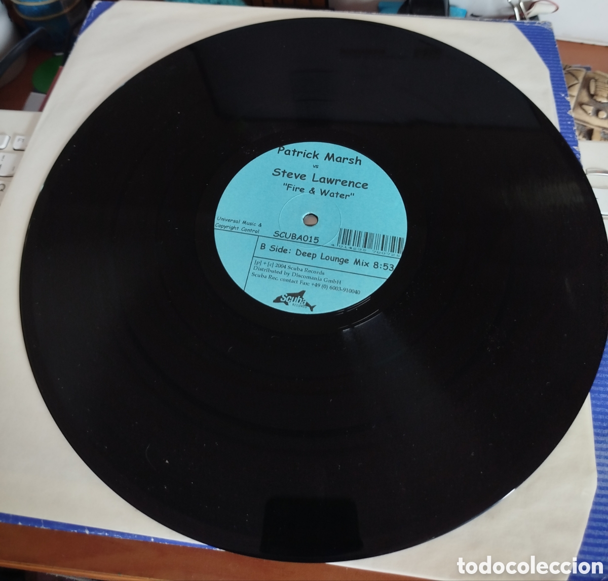 Discos de vinilo: Patrick Marsh vs Steve Lawrence &lrm;&ndash; Fire & Water - Foto 2