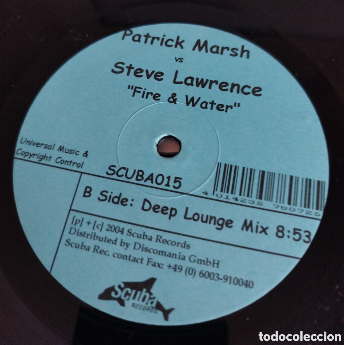 Discos de vinilo: Patrick Marsh vs Steve Lawrence &lrm;&ndash; Fire & Water - Foto 3